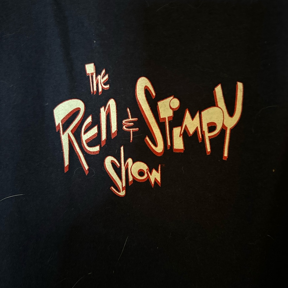 Vintage 2001 Y2K The REN and Stimpy Show Navy Crewneck T Shirt Adult XL - Picture 7 of 7